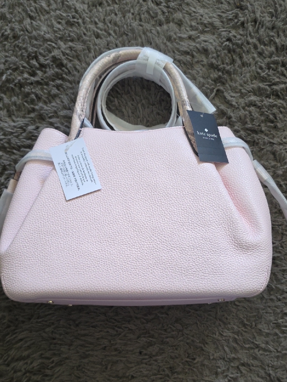 NWT Kate Spade Large Pink Snake Dumpling Satchel - Picture 3 of 15